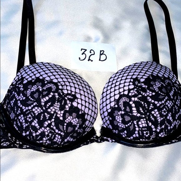 Victoria Secret Very Sexy Black Rose Bra 32B - Picture 2 of 9
